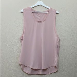 Powder Pink Sleeveless Wide Armhole Top Sz 6